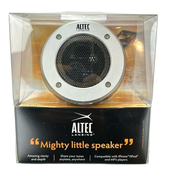 Altec Lansing Orbit MP3 iM237 Mighty Little Speaker Amazing Clarity and Depth - Picture 1 of 9